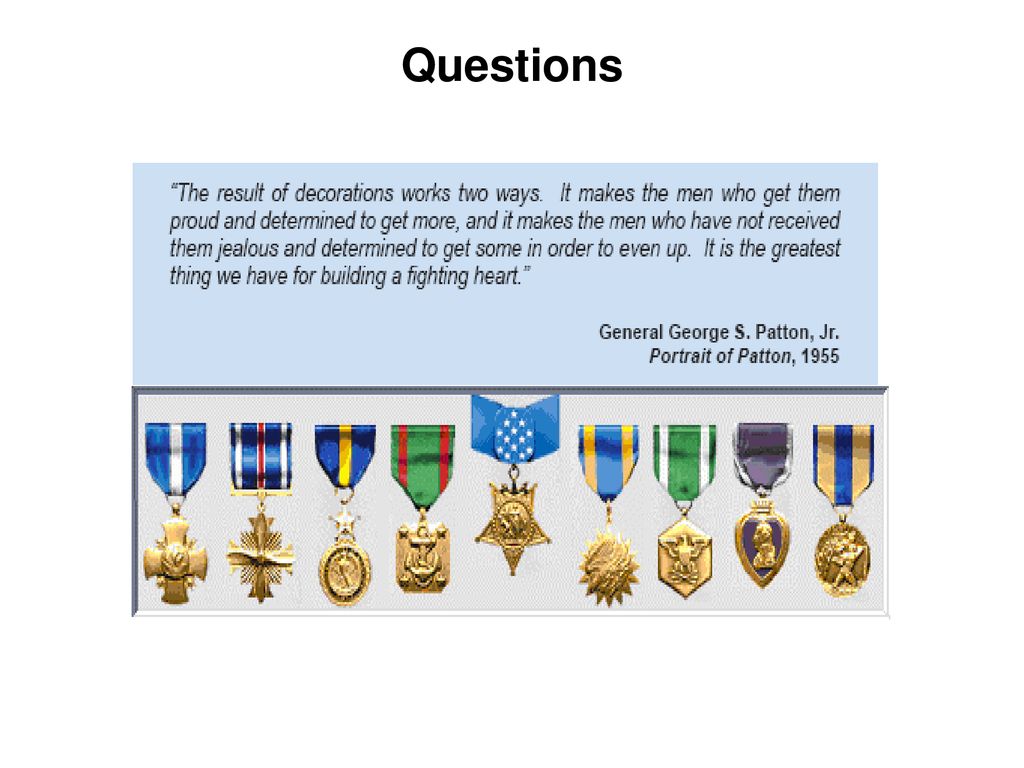 awards and decorations board questions